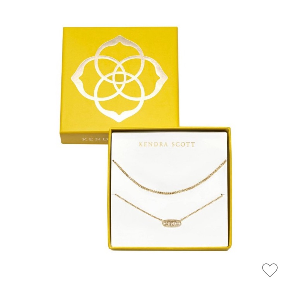 NWT Kendra Scott Gold Pendant Necklace 2 pieces